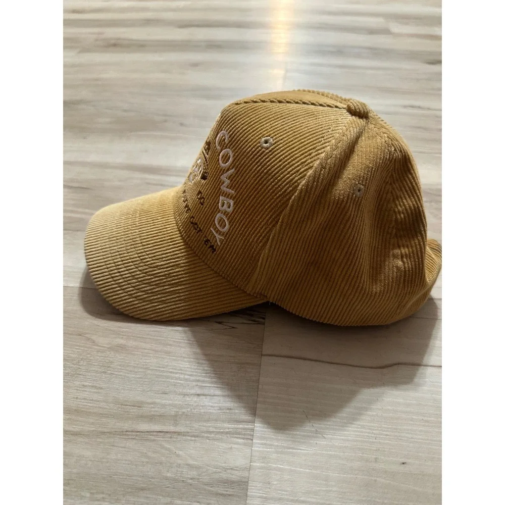 Out Yonder Co Doggone Cowboy‎ Snapback Hat Tan Corduroy